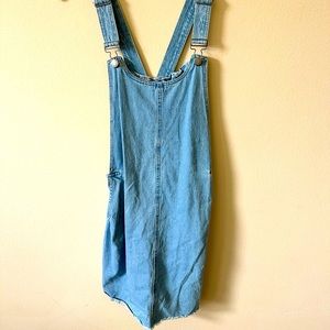 Overall skirt Jean jumper. Size large.
